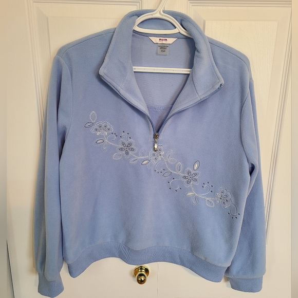 🌟Vintage Fleece Sweater Size Small Petite - Picture 3 of 10
